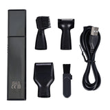 4 In 1 USB Electric Ear Nose Trimmer Hair Trimmer Men Beard Shaver Face Eyebrow Nose Hair Cut Device Removal Rechargeable
