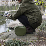 Portable Fishing Reel Bag Fishing Tackle Lures Hooks Gears Storage Carrier Bag for Spinning Baitcasting Reel Protective Case