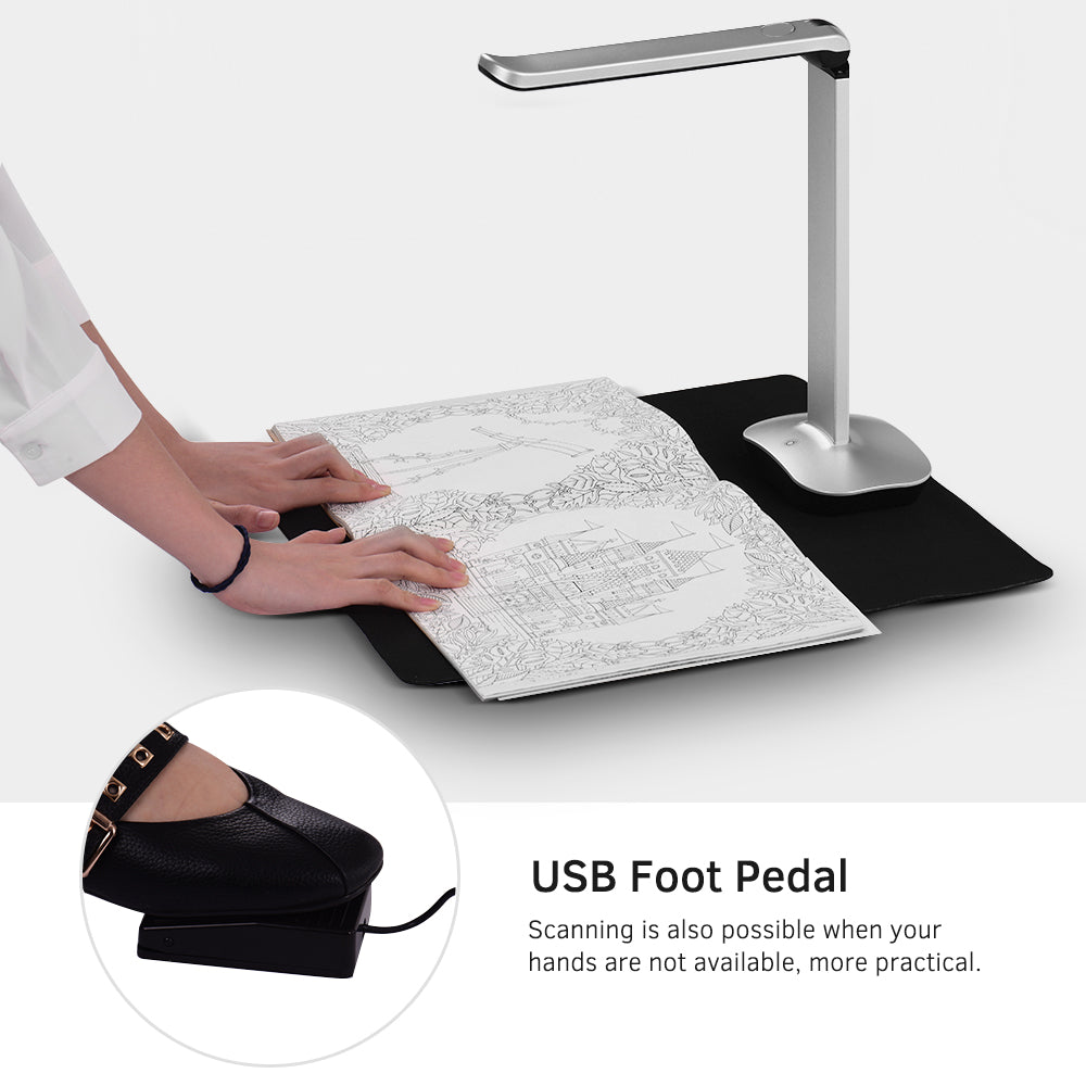 Aibecy Foldable High Speed USB Book Document Scanner 15 Mega-Pixels A3 ...