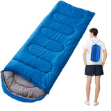 Down Ultralight Camping Sleeping Bag Down Filled Waterproof Fluff Sleeping Bags with Compression Bag Spring Tourism for Adult