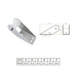 316 Stainless Steel 155mm Bow Anchor Roller Brackets Stamping Bow Roller Wheel For Marine Yacht Boat Trailer Parts
