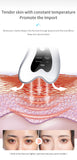 Heated Vibrating Facial Massager Electric Gua Sha Board Red Blue Light Therapy Scraping Plate Face Lifting Slimming