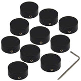 Pedal Footswitch Topper Insert Fit Tightly on Common 3/8 Inch 10mm Switches Increase Accuracy Comfort 10 Pack Black