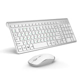 2.4G Wireless Keyboard  Mouse Combo Russian Language  Protable Mini Multimedia Keyboard Mice Set for Windows, PC, Laptop,Tablet