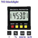 Digital Protractor Inclinometer 360° Level Angle Gauge Angle Finder Level Box with Magnet Rotatable Backlit Display Data Hold