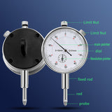 High Precision 0-10mm Mechanical Dial Indicator 0.01mm Resolution Pointer Indicator Gauge Measure Instrument Tool Dial Gauge