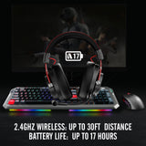 NUBWO G03 Wireless Gaming Headset for PS5 PS4 PC Laptop Noise Cancelling Over Ear Headphones with Mic Bass Surround for Games