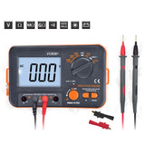 VC60B+ Digital Insulation Resistance Tester DCV ACV Meter Megohmmeter Megohm with Test Lead &amp; Backlit Display Data Hold