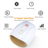 Heated Hand Massager Physiotherapy Equipment Pressotherapy Palm Massage Device Air Compression Finger Massager Apparatus