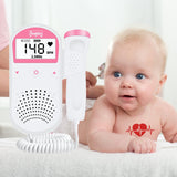 LCD Display Fetal Doppler For Pregnant Portable Ultrasound Baby Monitor Home Pregnancy Baby Heartbeat Detector No Radiation