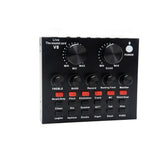 V8 Computer Headset Microphone Home PC External USB Audio Singing KTV Karaoke Voice Chat Sound Card For Mobile Live Broadcast