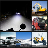 2Pcs Car Led Work Light 60W Highlight Off-road Vehicle Roof Searchlight Maintenance Auxiliary Light 12-80V Waterproof Light Bar
