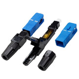 100Pcs Embedded SC Fiber Optic Fast Connector FTTH Single-Mode Fiber SC Fast Connector SC Adapter On-Site Assembly