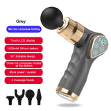 New Cordless Folding Mini Massage Gun Deep Vibrating LED Touch Screen Massage Gun With Heating Function For Body Relaxation