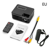 1080P  Mini Projector Home Theater Cinema AV VGA USB Portative Wired