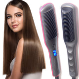 Electric Hair Brushes Straight Comb Anti-scald Straight Hair Comb Hot Comb Straightener Hair Straightener Brush 360 Rotatable