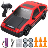 2.4G Drift Racing Car Toy 4WD Rapid Drift Racing Car Remote Control GTR AE86 Vehicle Car Toy for Children Gifts VS WLtoys 284131