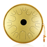 steel Tongue Drum 14 inch 14 tone  Drum Handheld Tank Drum Percussion Instrument Yoga Meditation Beginner Handpan