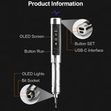MINIWARE ES15 Intelligent Motion Control Electric Screwdriver Screwdriver Cordless Screwdriver with LED Lights with 24pcs Bits