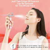 High Pressure Mini Air Compressor Kit Air-Brush Paint Spray Gun Airbrush For Nail Art Tattoo Craft Cake Nano Fog Mist Sprayer