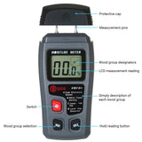 LCD Wood Moisture Test Moisture Meter 4 Modes Hygrometer Pin Type Timber Humidity Instrument Handheld Water Leak Detector