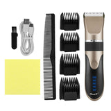 Professional Electric Hair Clipper Ceramic Blade Hair Trimmer Cordless Corded Dual Use Hair Cutting Machine Fine Tune Barber Men