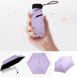 OCARDIAN Pocket Mini Umbrella Rain Women Windproof Durable 5 Folding Sun Umbrellas Portable Sunscreen Female Parasol Umbrella