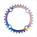 32T/34T/36T/38T 104BCD Bike Round Vacuum Plating Wide Tooth Chainring Chainwheel crankset bicycle parts запчасти для велосепеда