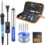 Adjustable Temperature Electric Soldering Iron kit 220V 110V 60W Welding Solder Rework Station Heat Pencil Repair Tools