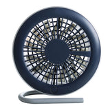 Table Tiny Round Fan Quiet Operation Adjustable Tilt 360 Degree Rotating USB A0NC
