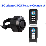 Wireless Waterproof Bike Vibration Alarm USB Charging Remote Control Motorcycle Electric Bicycle Security Burglar Alarm