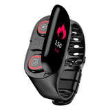 Hot Sale M1 Smart Bracelet Fitness Tracker TWS Blue Tooth Earbuds M1 Smart Band Heart Rate Blood Pressure Monitor TWS Headset