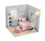 Can be Combined Freely Cute Doll House Furniture Free Dust Cover Nine Designs Diy Miniature Wooden Dollhouse Toys For Children