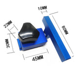 30# Slide Chute Stop Block Aluminum Alloy Limit Block Woodworking Accessory Utility Tool Chute Limit Stop Block