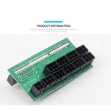 Server Power Supply 6Pin 12V GPU/PSU Breakout Board and 9Pcs 18AWG 6 Pin to 6+2 Pin Power Cables for Miner Mining