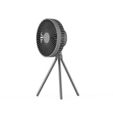 Outdoor Tripod Fan USB Rechargeable Camping Desk Fan Portable Ceiling Fan with 3 Speeds Adjustable for Home Office Camping