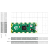 4Pcs for Studio Raspberry Pi Pico Microcontroller Board for Raspberry Pi RP2040 Dual-Core ARM Cortex M0 + Processor