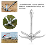 1.5KG Umbrella Anchor Docking Deck Hardware Boat 4-Tine Folding Grapnel Anchor Marine Yacht Sailboat Watercraft