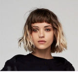 Wig women's short hair European and American gradient color chemical fiber headgear