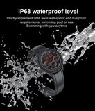 F81 2020 New Women Smart Watch Men Body Temperature Measure  Fitness Heart Rate Blood Pressure Oxygen IP68 waterproof Swim watch