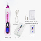 Newest Laser Facial Freckle Dark Spot Remover Tool Wart Removal Machine Tattoo Mole Removal Plasma Pen Diamond insert 9 Gear