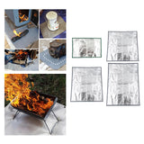 Outdoor Camping Fireproof Mat Grill Stove Mat Portable Temperature Resistant Mat Fire Retardant Blanket for Barbecue Picnic