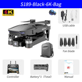 NEW RC Drone S189 GPS 6K HD Dual Camera 5G WIFI FPV Brushless Motor Foldable Quadcopter Helicopter Long Battery Life Gift Toy