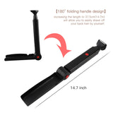 6500Rpm 2 In 1 Foldable Handle Back Shaver Men Hair Remover Usb Rechargeable Shaving Machine Beard Timmer Long Handle Razor
