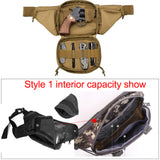 Outdoor Tactical Gun Waist Bag Holster Chest Military Combat Camping Sport Hunting Athletic Shoulder Sling Gun Holster Bag X261A