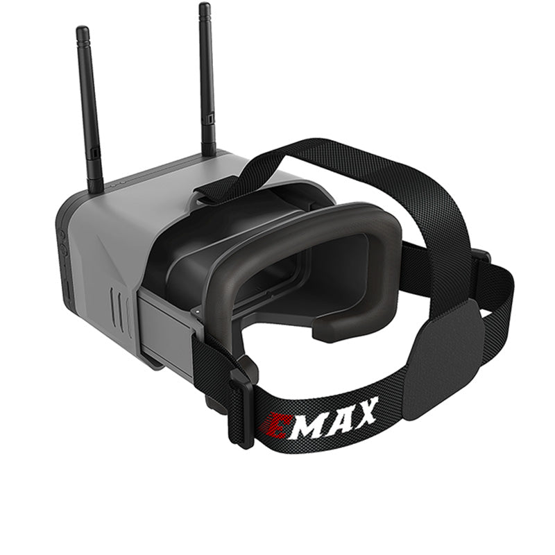 EMAX Transporter 2 Goggles 4.3 Inch 5.8Ghz 40CH Focal Adjustable Demountable FPV Monitor Built-in Battery DVR for RC Drone
