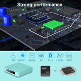A95X R5 Smart TV Box Android 10.0 TV Box 4GB 64GB Rockchip RK3318 4K 1080P HD YouTube Netflix Store Set Top Box(EU Plug)