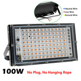 Full Spectrum LED Grow Lights AC220V Seedling Planting Lamps With On/Off Switch For Greenhouse Hydroponic Plant Growth Lighting