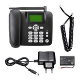 Fixed Wireless Phone 4G Desktop Telephone Support GSM 850/900/1800/1900MHZ SIM Card Cordless Phone with Antenna Radio Clock