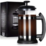 French Press Coffee Maker 34 Oz, Coffee Presses Tea Makers With Borosilicate Glass Cold And Hot Brew Coffee (8 Cups)